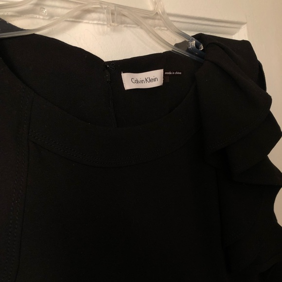 Calvin Klein black ruffle dress 🖤 - Picture 7 of 7